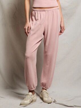 Perfect White Tee Johnny French Terry Easy Sweatpants in Vintage Pink